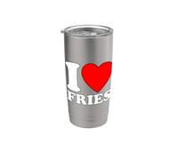 I Love Fries Vaso térmico de acero inoxidable de doble pared