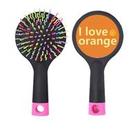 I Love Fruit Orange Art Deco Fashion Salon - Cepillo para desenredar el cabello, base acolchada