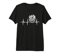 I Love Fruits Latido del corazón Cardiograma frutario Camiseta Premium