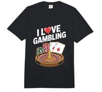 I Love Gambling Casino Fichas Tarjetas Ruleta Comfort Colors Adult Heavyweight T-Shirt
