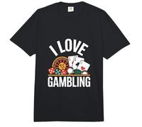 I Love Gambling Poker Casino Ruleta Tarjetas Chips Comfort Colors Adult Heavyweight T-Shirt