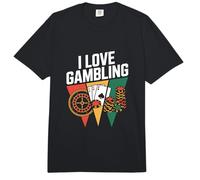 I Love Gambling Retro Casino Poker Chips Tarjetas Ruleta Comfort Colors Adult Heavyweight T-Shirt