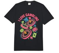 I Love Gambling Ruleta Poker Dados Diversión Comfort Colors Adult Heavyweight T-Shirt