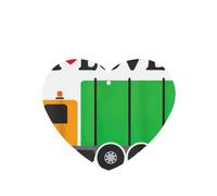 I Love Garbage Trucks - Ambientador de coche con diseño de camiones de basura, 10 piezas, hojas de ambientador con cuerda para coches y hogar