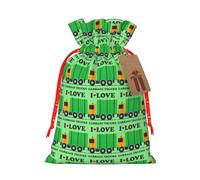 I Love Garbage Trucks - Bolsa de Navidad con cordón para todos los adultos para regalar Halloween