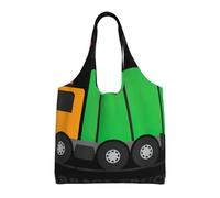 I Love Garbage Trucks - Bolsas de lona reutilizables para compras, playa, comestibles, a la moda