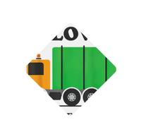 I Love Garbage Trucks Printing - Ambientador de aire con cuerda para coche y hogar, 10 unidades