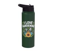 I Love Gardening Tools - Regadera de girasol Stainless Steel Insulated Water Bottle