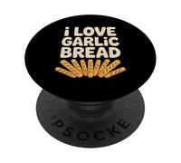 I Love Garlic Bread Deliciosa Diversión PopSockets PopGrip Adhesivo