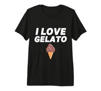 I Love Gelato Ice Cream Party Chocolate Gelato Cono Camiseta Premium