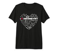 I Love Geometry - Círculo de Formas matemáticas Camiseta Premium