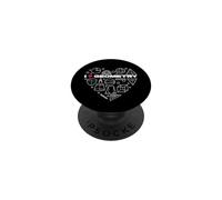 I Love Geometry - Círculo de Formas matemáticas PopSockets PopGrip Adhesivo
