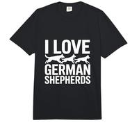 I Love German Shepherds Canine Companion Pride Comfort Colors Adult Heavyweight T-Shirt