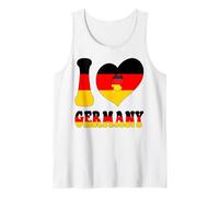 I Love Germany I Heart Berlin - Mapa gráfico de la Bandera del Orgullo alemán Camiseta sin Mangas