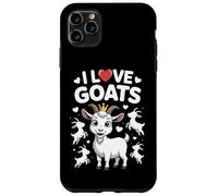 I Love Goats Adorable Divertido Mensaje Sentido Carcasa para iPhone 11 Pro Max