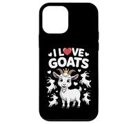 I Love Goats Adorable Divertido Mensaje Sentido Carcasa para iPhone 12 mini
