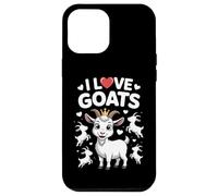 I Love Goats Adorable Divertido Mensaje Sentido Carcasa para iPhone 12 Pro Max