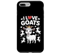 I Love Goats Adorable Divertido Mensaje Sentido Carcasa para iPhone 7 Plus/8 Plus