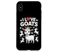 I Love Goats Adorable Divertido Mensaje Sentido Carcasa para iPhone XS Max