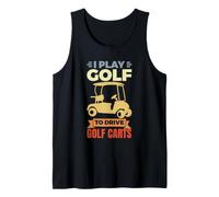 I Love Golf Carts Broma de Carro de Golf Camiseta sin Mangas