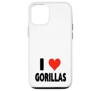 I Love Gorilas - Corazón Montaña Gorila Zoo Animal Ape Carcasa para iPhone 12/12 Pro