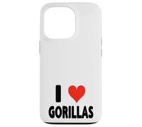 I Love Gorilas - Corazón Montaña Gorila Zoo Animal Ape Carcasa para iPhone 13 Pro