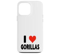 I Love Gorilas - Corazón Montaña Gorila Zoo Animal Ape Carcasa para iPhone 13 Pro Max