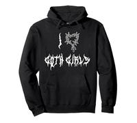 I Love Goth Girls Grungy EMO Alt Dark Style Graphic Punk Sudadera con Capucha