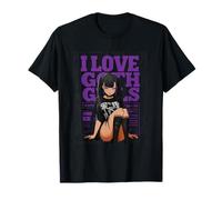 I Love Goth Girls - Página de Portada de Amante gótico del Anime gótico para Hombres Camiseta