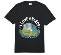 I Love Greece Partenón Símbolo icónico Comfort Colors Adult Heavyweight T-Shirt