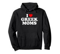 I Love Greek Moms Sudadera con Capucha