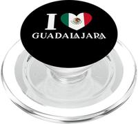 I Love Guadalajara Heart México Flag PopSockets PopGrip para MagSafe