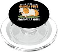 I Love Guinea Pigs Seven Days a Wheek Guinea Pigs Lover PopSockets PopGrip para MagSafe