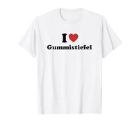 I Love Gummistiefel Camiseta