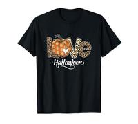 I Love Halloween Espeluznante Calabaza Espeluznante Esqueleto Luna Redonda Camiseta