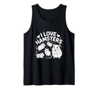 I Love Hamsters Lindo Roedor Peludo Compañeros Camiseta sin Mangas