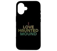 I Love Haunted Mound BF Camisa desgastada Retro Carcasa para iPhone 16