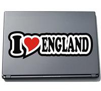 I Love Heart adhesivo Pegatina Skin para portátiles 210 mm I Love Inglaterra