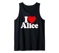 I Love Heart Alice Ali Nombre EN UNA tee Camiseta sin Mangas