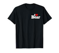I Love Heart Bear Nombre Nickname ON A tee Camiseta