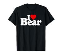 I Love Heart Bear Nombre Nickname ON A tee Camiseta