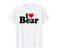 I Love Heart Bear Nombre Nickname ON A tee Camiseta