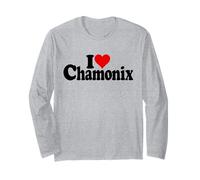I Love Heart Chamonix Alpes FRANCESES Mont Blanc Francia Manga Larga