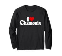 I Love Heart Chamonix Alpes FRANCESES Mont Blanc Francia Manga Larga