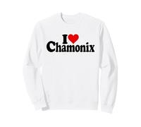 I Love Heart Chamonix Alpes FRANCESES Mont Blanc Francia Sudadera