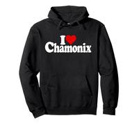 I Love Heart Chamonix Alpes FRANCESES Mont Blanc Francia Sudadera con Capucha
