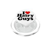 I Love Heart Chicos PELIDOS Hombres Hombre Furry PopSockets PopGrip para MagSafe