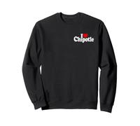 I Love Heart Chipotle Humo Pimienta JAPALAPENO Chili Sudadera