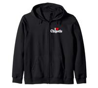 I Love Heart Chipotle Humo Pimienta JAPALAPENO Chili Sudadera con Capucha