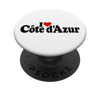 I Love Heart Cote D'AZUR LA Riviera Francesa Niza MÓNACO PopSockets PopGrip Adhesivo
